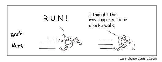 ginko haiku walk cartoon