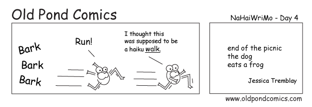 ginko haiku walk cartoon